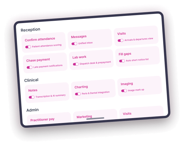 FOR RECEPTIONISTS screenshot